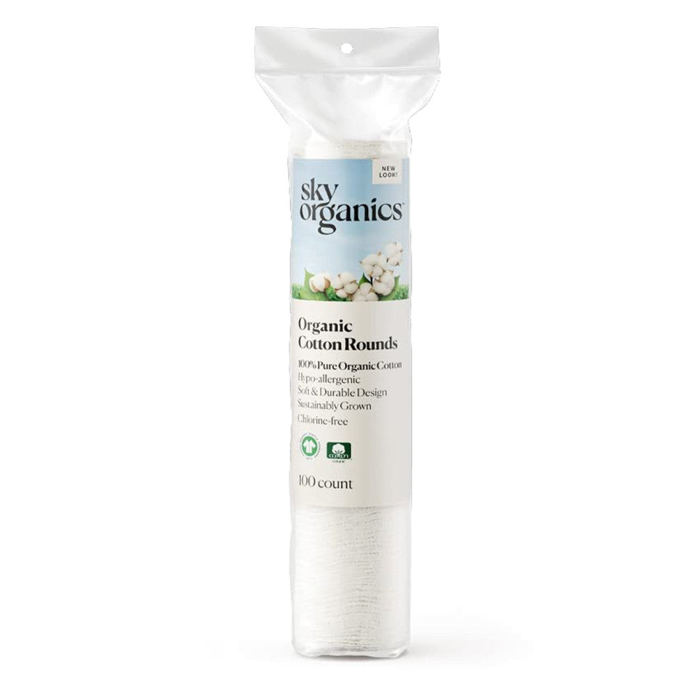 Sky Organics Organic Cotton Rounds, 100 Ea